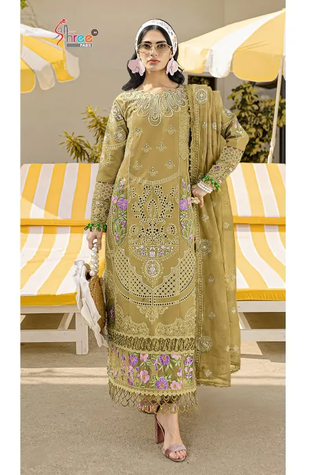 Sf 5624 A To D By Shree Chiffon Embroidery Salwar Kameez 